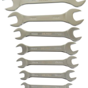US PRO 8PC EXTRA FLAT DOUBLE OPEN END SPANNERS 6 - 23MM 3875