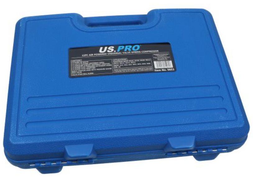 US PRO 33PC AIR POWERED UNIVERSAL VALVE SPRING COMPRESSOR 5653 - Image 3