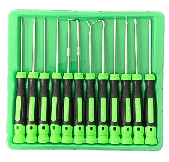 DSD TOOLS 12PC PRECISION SCREWDRIVER AND PICK / HOOK SET DS1602 - Image 2