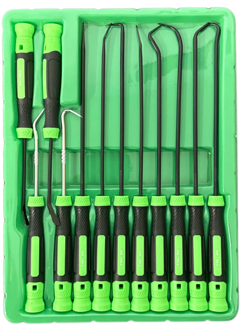 DSD TOOLS 12PC PICK AND HOOK SET & SPOON TIP O RING & OIL SEAL REMOVER SET DS1603 - Image 2
