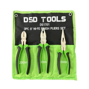 DSD TOOLS 3PC 8″ NI-FE FINISH PLIERS SET DS1701