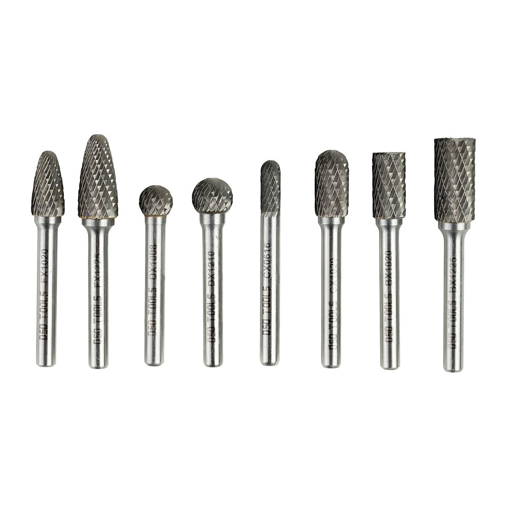 DSD TOOLS 8PC TUNGSTEN CARBIDE BURR SET DS1693 - Image 2