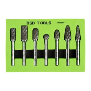 DSD TOOLS 7PC TUNGSTEN CARBIDE BURR SET DS1694