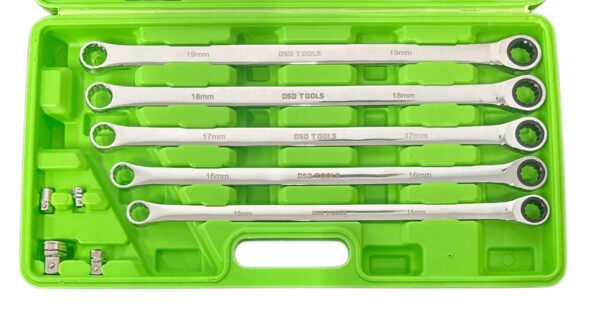 DSD TOOLS 14PC EXTRA LONG DOUBLE RING SINGLE GEAR RATCHET SET DS1887 - Image 4